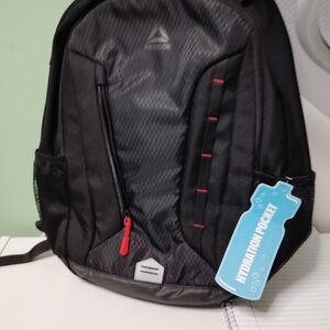 Reebok Black Men's Backpack with Hydration Pocket